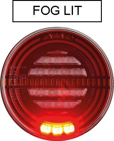 142mm LED Round Five Function Rear Lamp - Car Builder Solutions