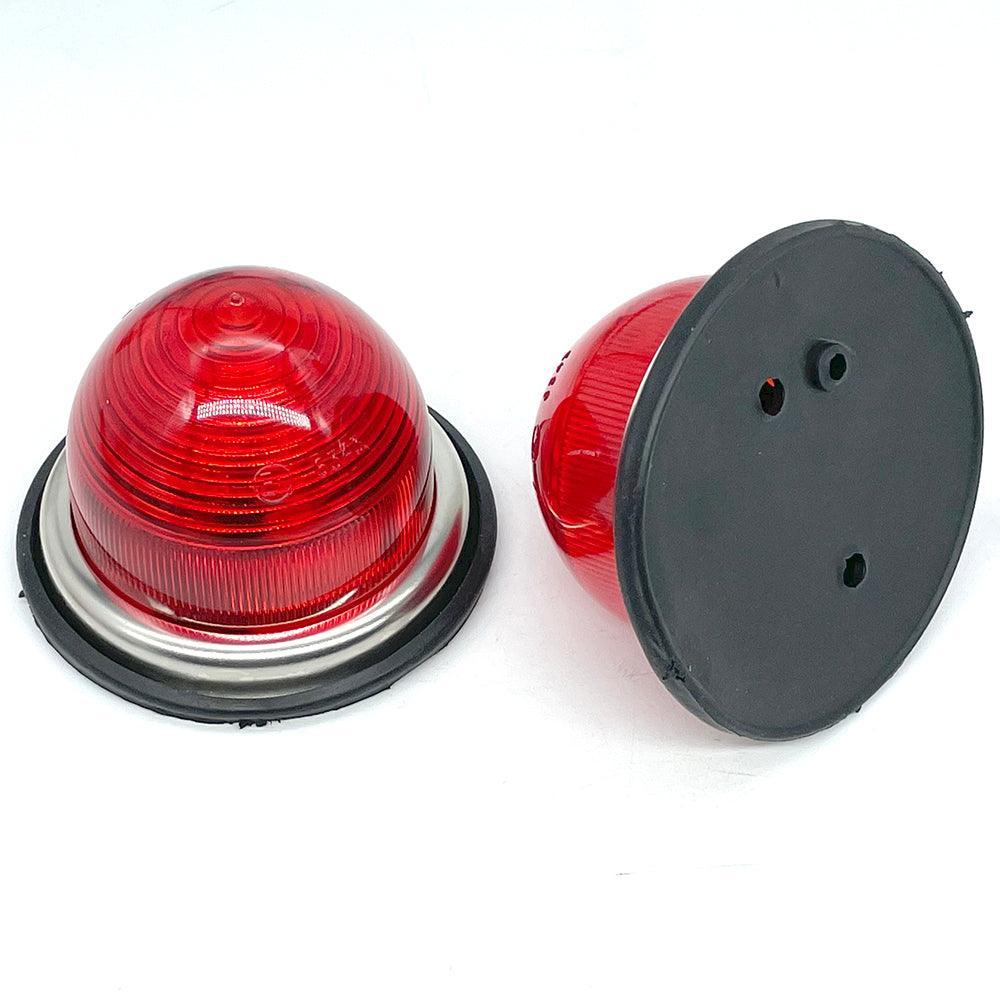 Flush Mount Mini Style Red Stop 72mm Pair - Car Builder Solutions