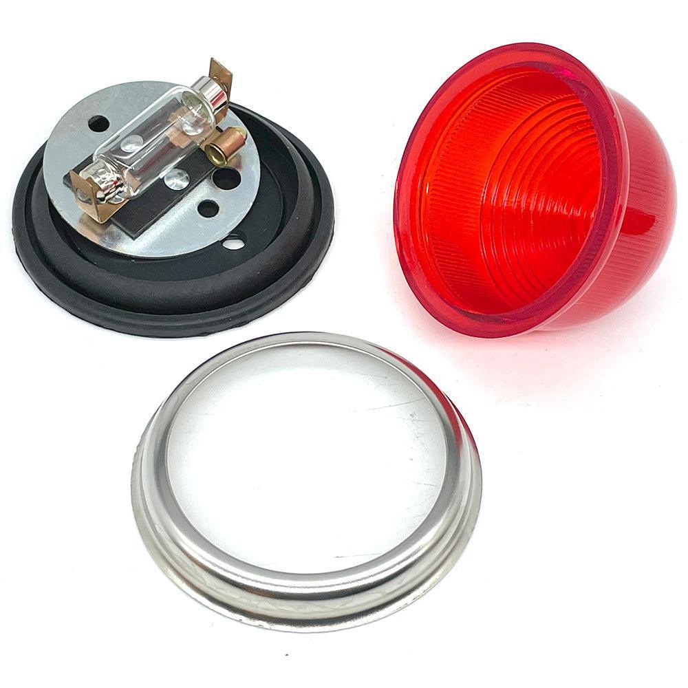 Flush Mount Mini Style Red Stop 72mm Pair - Car Builder Solutions