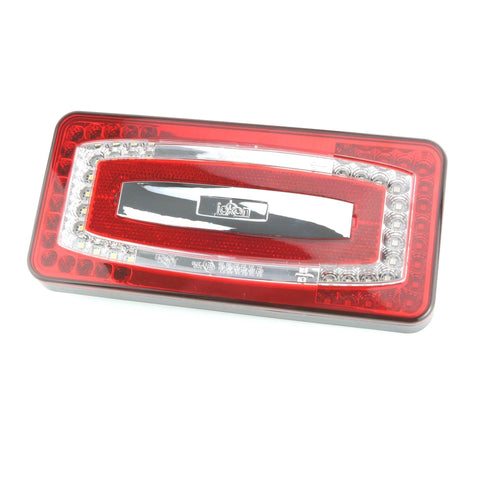 LED Rectangular Rear Light Stop/Tail/Indicator/Rear Fog/Reverse 224mm Pair - Car Builder Solutions