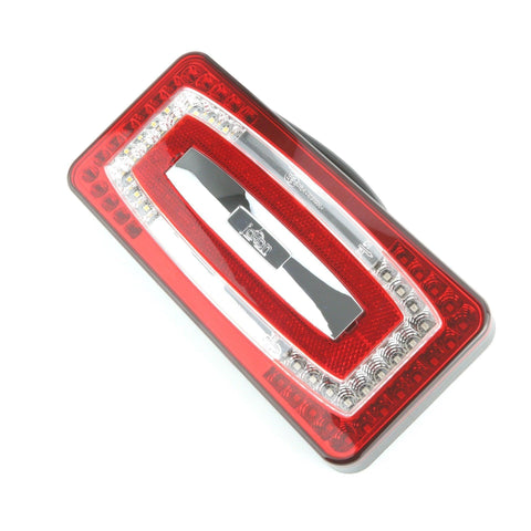 LED Rectangular Rear Light Stop/Tail/Indicator/Rear Fog/Reverse 224mm Pair - Car Builder Solutions