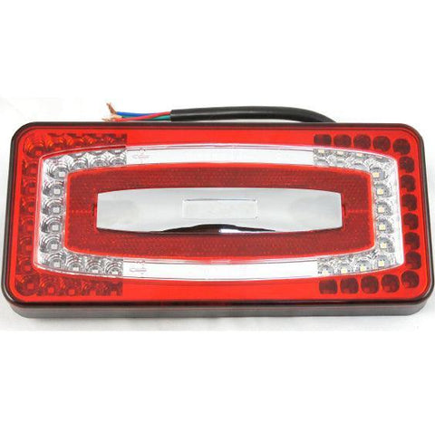 LED Rectangular Rear Light Stop/Tail/Indicator/Rear Fog/Reverse 224mm Pair - Car Builder Solutions