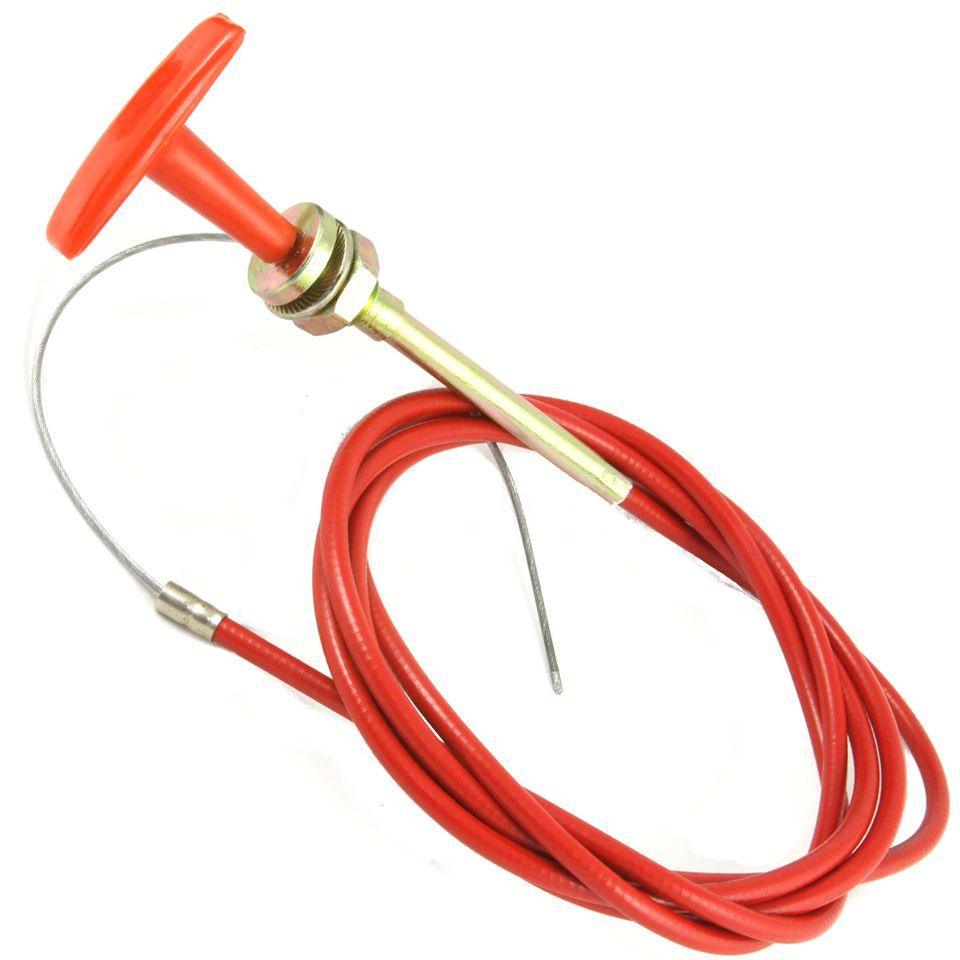 Red T Handle Release Cable 1.8 Metre - Car Builder Solutions