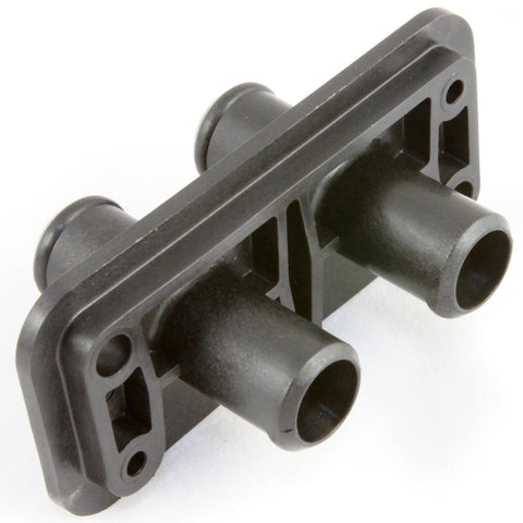 Black Nylon Twin 15mm Bulkhead Connector Straight - Car Builder Solutions