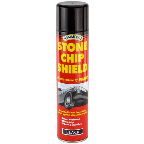 Hammerite Stonechip Aerosol Black 600ml - Car Builder Solutions