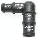 Black Nylon Stepped Elbow 16/19mm - 25/22mm - Car Builder Solutions