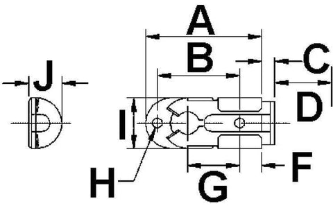 Plated Steel Slide Latch 45mm x 17mm - Car Builder Solutions