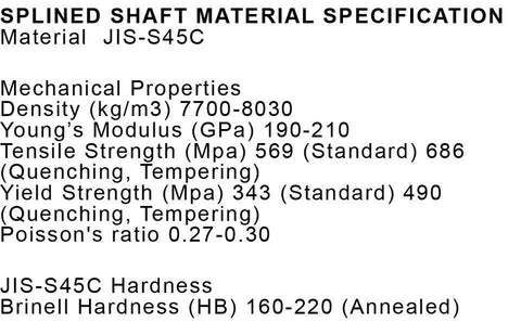 400mm Long Double Ended Splined Shaft - Car Builder Solutions