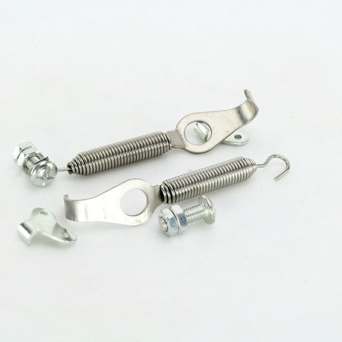 Stainless Steel Spring Bonnet Hook Kit 128mm Pair - Car Builder Solutions
