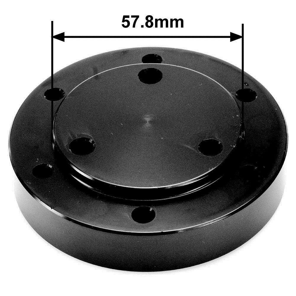 Steering Wheel Adapter Plate Black 85mm - Car Builder Solutions