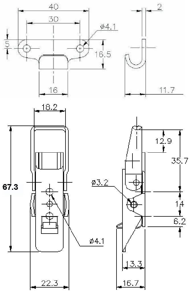 Latching Stainless Steel Over-Centre Fasteners - Car Builder Solutions