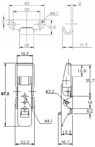 Latching Stainless Steel Over-Centre Fasteners - Car Builder Solutions