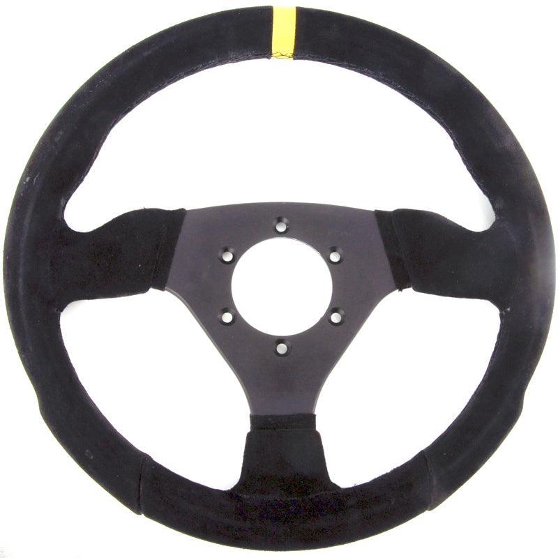 300mm Black Suede Steering Wheel - Car Builder Solutions