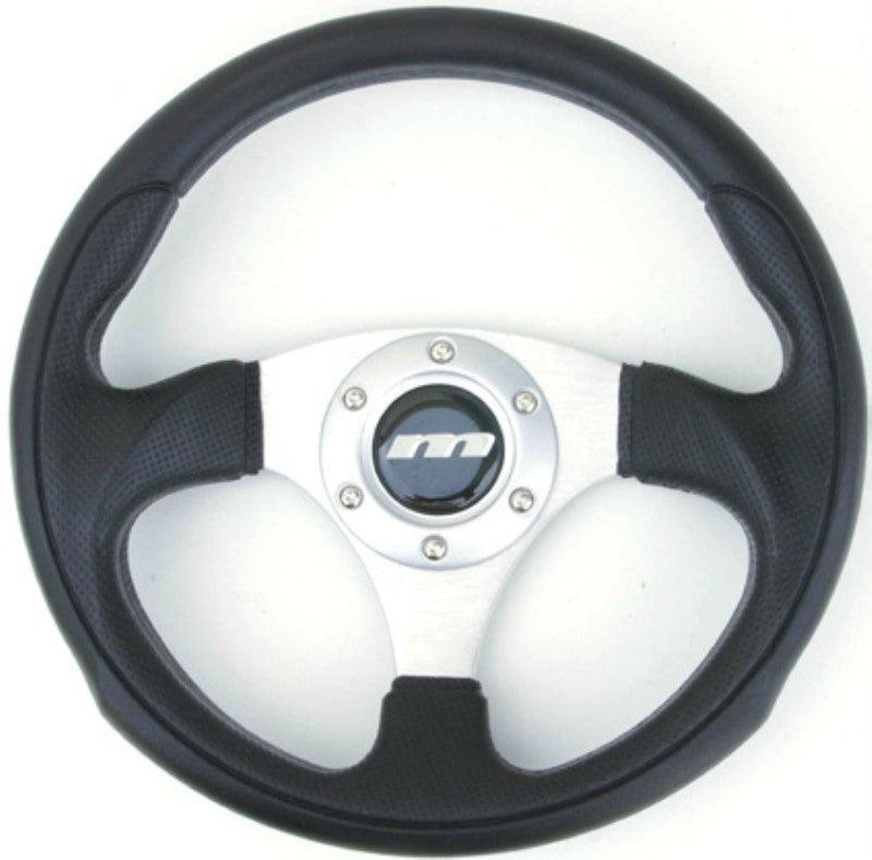 300mm Steering Wheel Brushed Aluminium - Car Builder Solutions