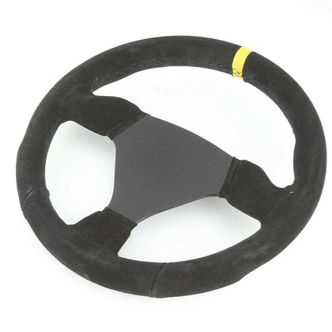 300mm Undrilled Black Suede Steering Wheel - Car Builder Solutions