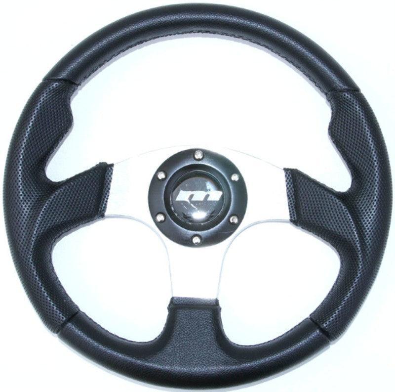 320mm Steering Wheel Brushed Aluminium - Car Builder Solutions