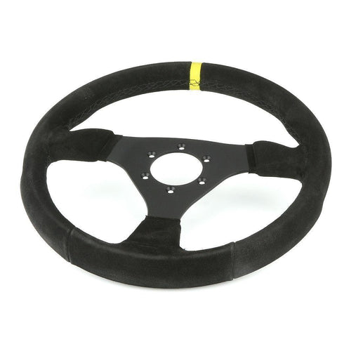 330mm Black Suede Steering Wheel - Car Builder Solutions