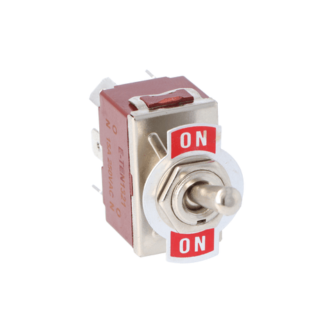 15 Amp Chrome Toggle Switch Single Pole OFF-ON - Car Builder Solutions