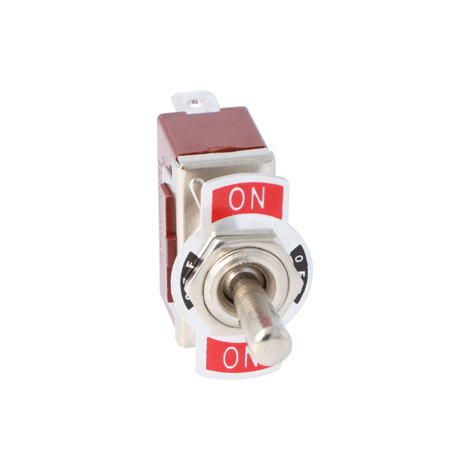 15 Amp Chrome Toggle Switch Single Pole OFF-ON - Car Builder Solutions