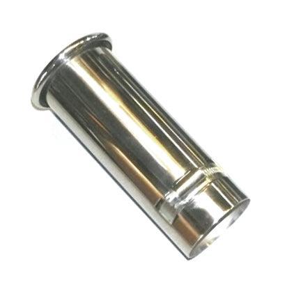 Polished Stainless Outwardly Rolled Beaded Tailpipe 56mm - Car Builder Solutions