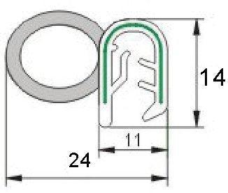 Door Seal With Neoprene Lip - Car Builder Solutions