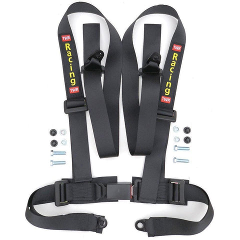 Long Black TWR 4 Point Harness - Car Builder Solutions