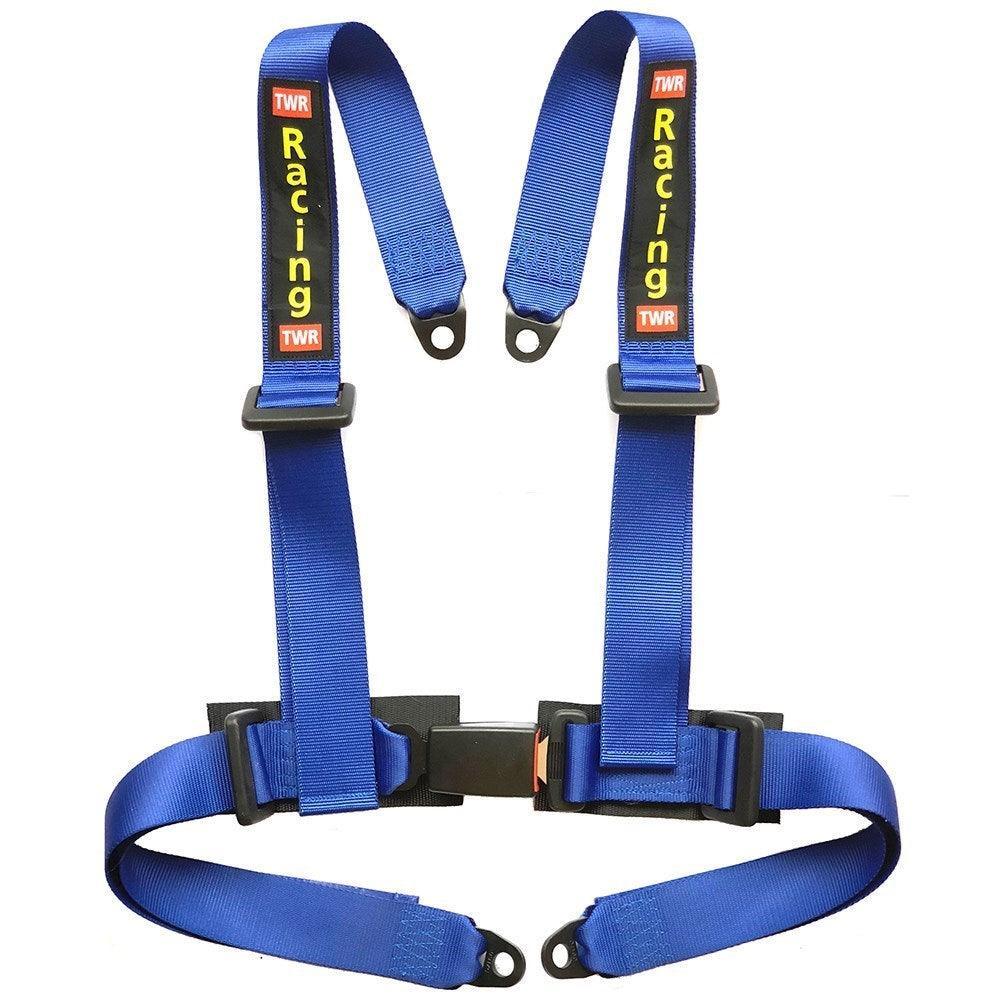 Blue TWR 4 Point Harness - Car Builder Solutions