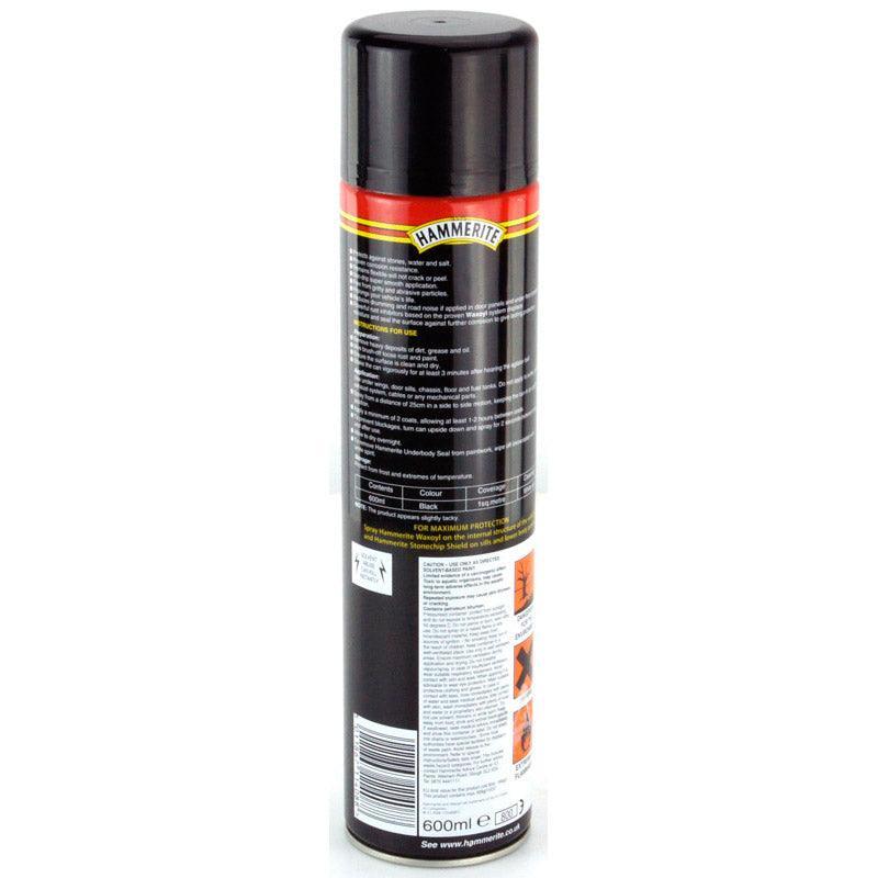 Hammerite Waxoyl Underbody Seal Aerosol Black 600ml - Car Builder Solutions