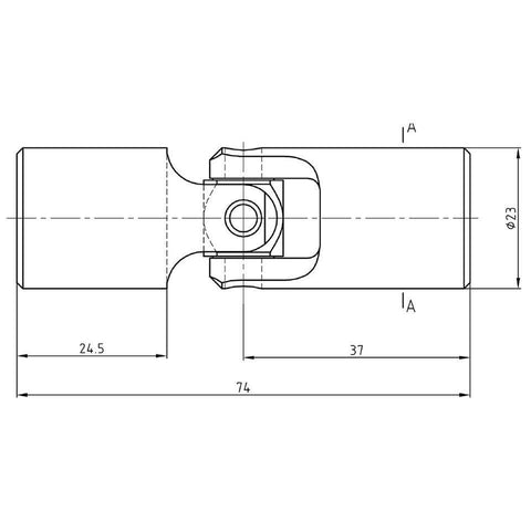 Budget Gear Linkage Universal Joint 75mm - Car Builder Solutions