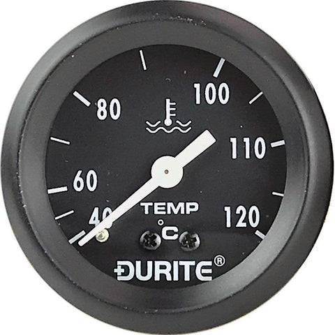 Mechanical Water Temperature Gauge 57mm Black - Car Builder Solutions