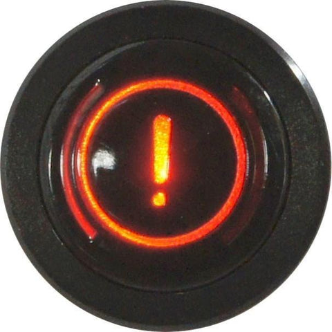 Flush Bezel Black LED Warning Light BRAKE FLUID - Car Builder Solutions