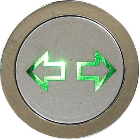 Flush Bezel Chrome LED Warning Light Double Indicator - Car Builder Solutions