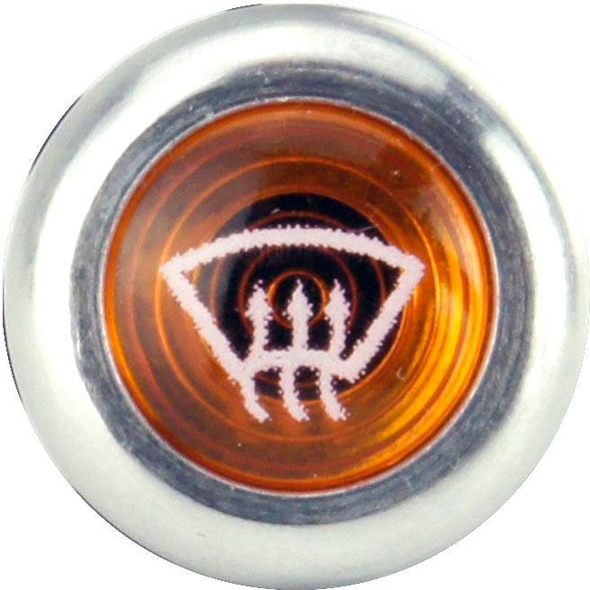 Front Demist Warning Light Large Aluminium Bezel - Car Builder Solutions