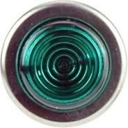 Small Blacked Chrome Bezel Green Warning Light - Car Builder Solutions