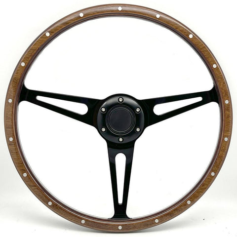 Wood Rim Steering Wheel 70mm PCD. 3 Diameters - Car Builder Solutions