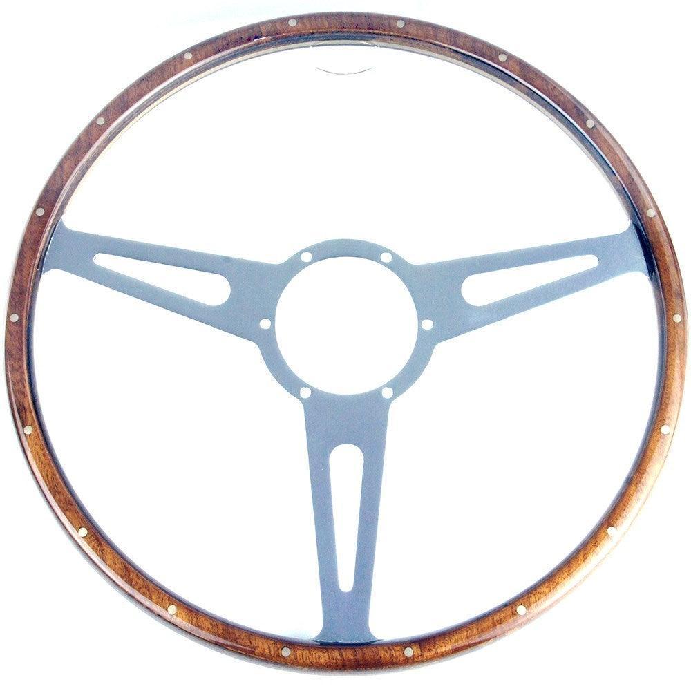 17" Wood Rim Steering Wheel - Car Builder Solutions